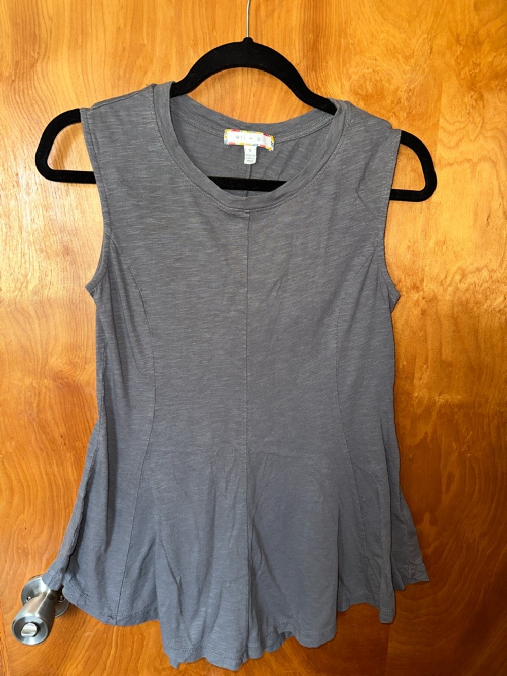 Anthro Women’s Flared Sleeveless Tank Top - Gray